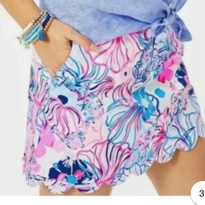 LILLY PULITZER COLETTE SKORT in MAKE A SPLASH PROSECCO Pink. NWT size 6.